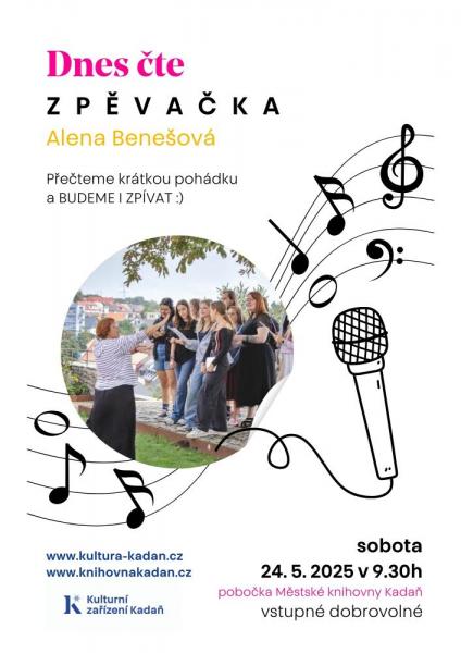 DNES ČTE...zpěvačka